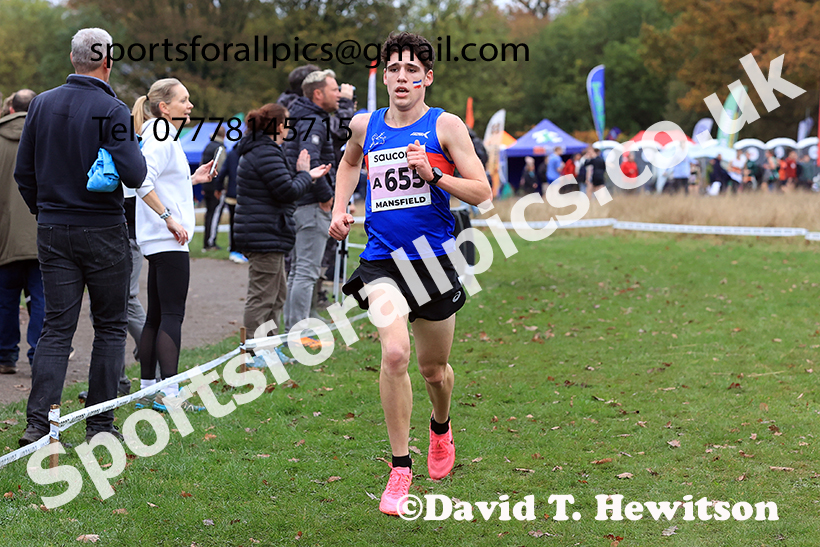 Mens Under-17s 2024 National Cross Country Relays, Berry Hill Park, Mansfield.   Photo: David T. Hewitson/Sports for All Pics